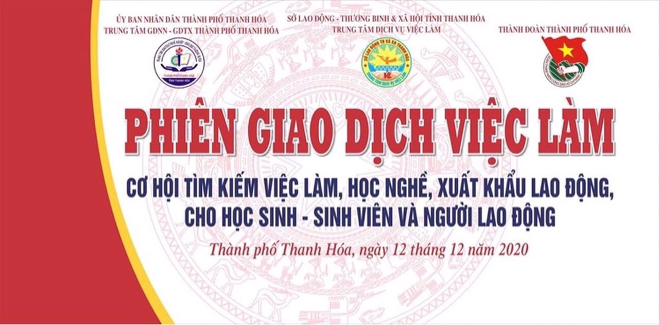 Thông báo Về việc tổ chức phiên giao dịch việc làm tại Trung tâm GDNN-GDTX Thành phố Thanh Hóa